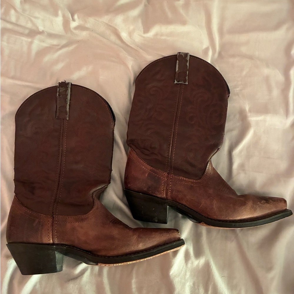 Laredo Dark Brown Leather Western Boots